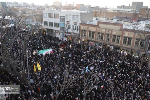 حضور پر خروش مردم تبریز در محکومیت اقدامات تروریست‌های مسلح