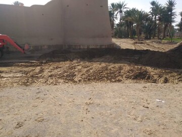 اصلاح شیب و مدیریت آب‌های سطحی حریم قلعه باقرآباد