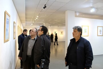 نمایشگاه کاریکاتور «اتحاد ملی» در کرمانشاه افتتاح شد