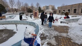 جشنواره آدم برفی در کارخانه کبریت