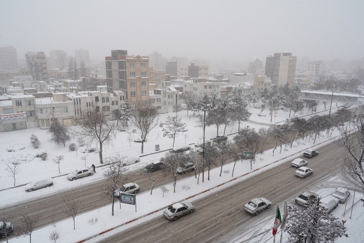 بارش برف سنگین در اردبیل/ ارتفاع برف در آلوارس از ۸۷ سانتی متر گذشت