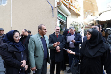 بازدید مدیریت بحران استان از بازار لبافان اصفهان باهدف آمادگی در برابر بارش‌های احتمالی