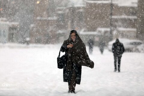 بارش برف سنگین در اردبیل