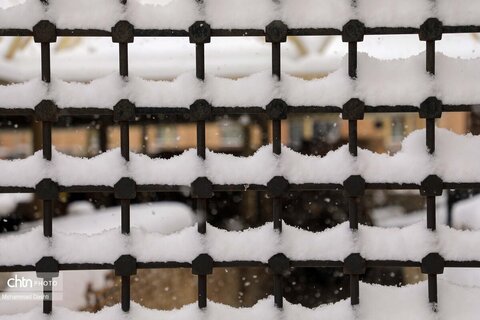 بارش برف سنگین در اردبیل