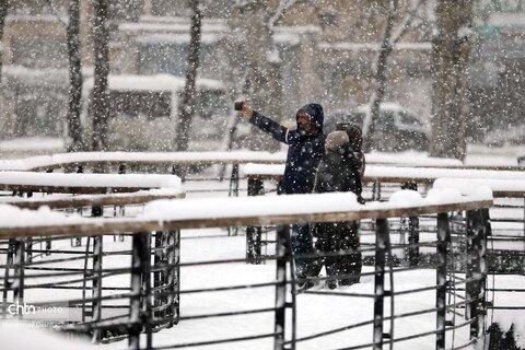 بارش برف سنگین در اردبیل