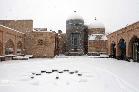 بارش برف سنگین در اردبیل