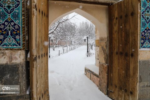 بارش برف سنگین در اردبیل