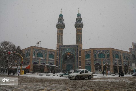 بارش برف سنگین در اردبیل