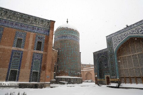 بارش برف سنگین در اردبیل