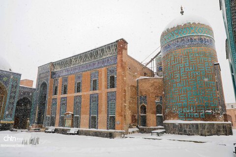 بارش برف سنگین در اردبیل