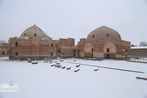 بارش برف سنگین در اردبیل