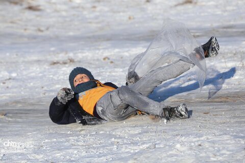 تیوپ سواری و تفریحات زمستانی در اردبیل