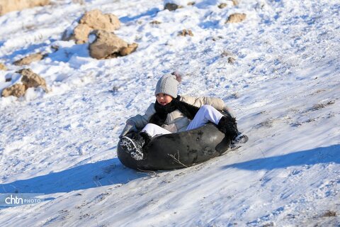 تیوپ سواری و تفریحات زمستانی در اردبیل