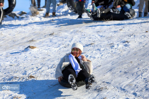 تیوپ سواری و تفریحات زمستانی در اردبیل