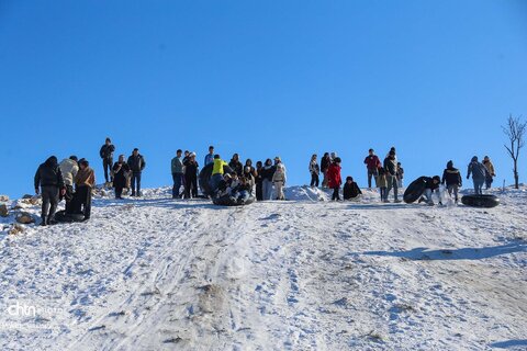 تیوپ سواری و تفریحات زمستانی در اردبیل