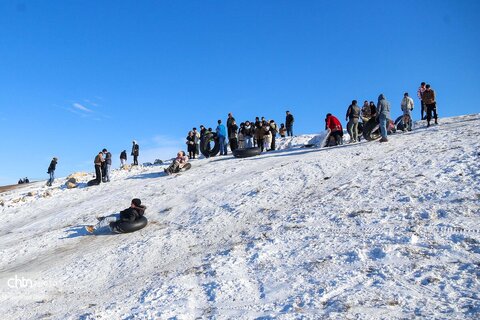 تیوپ سواری و تفریحات زمستانی در اردبیل