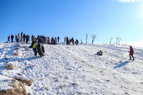 تیوپ سواری و تفریحات زمستانی در اردبیل
