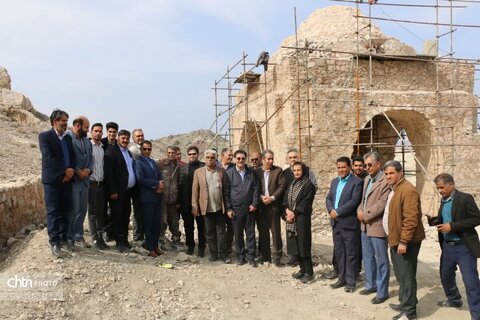 بازدید میدانی مسئولان از ظرفیت‌های میراث‌فرهنگی بافت و ارزوئیه