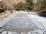 عملیات اجرایی تکمیل سنگ‌فرش و دیوار حائل تفرجگاه چله‌گاه سپیدان پایان یافت