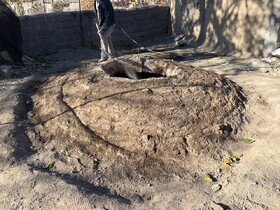 مرمت حمام تاریخی باب‌هوتک شهرستان زرند در حال انجام است