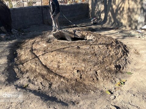 مرمت حمام تاریخی باب‌هوتک شهرستان زرند در حال انجام است