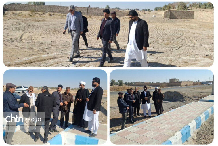 بازدید سرپرست بخشداری مرکزی هامون از روستای هدف گردشگری فیروزه‌ای / توسعه زیرساخت‌ها در دستور کار قرار گرفت