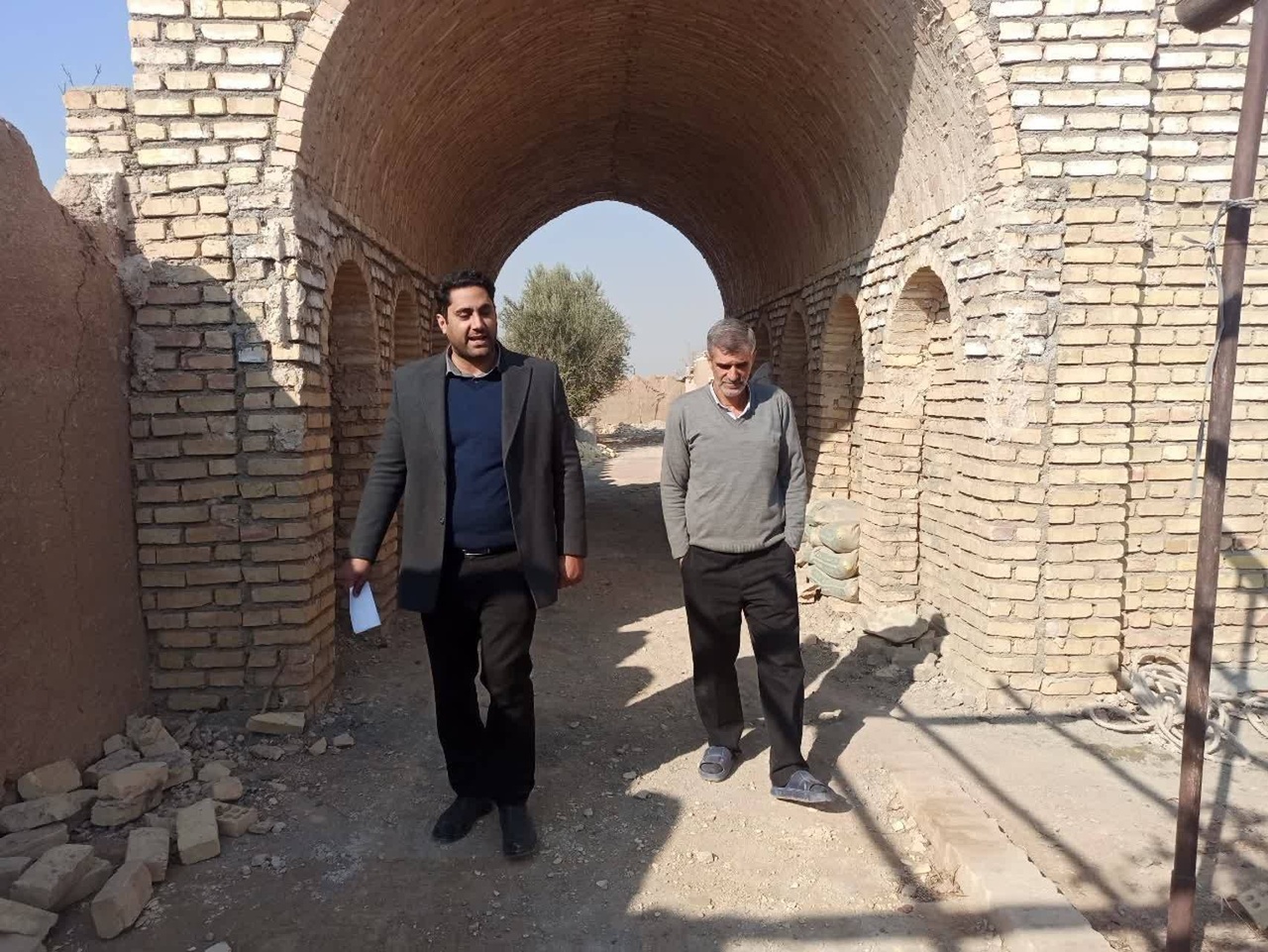 بازدید رئیس اداره میراث‌فرهنگی پیشوا از مجتمع گردشگری در حال تکمیل حوزه تأسیسات گردشگری شهرستان