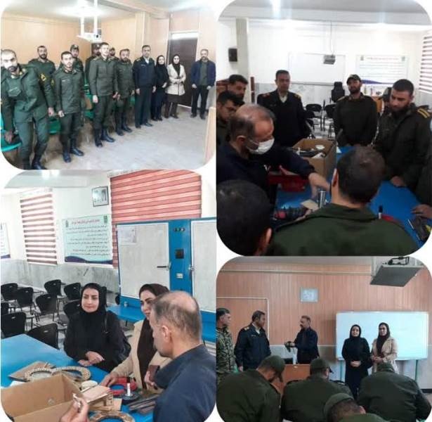 برگزاری دوره آموزشی معرق چوب برای سربازان وظیفه در ایلام
