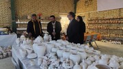 بازدید رئیس شورای اسلامی شهر خمین از کارگاه تولید مینای سفال / 
تأکید بر حمایت از هنرمندان و توسعه اقتصاد هویت‌محور