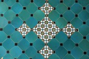 کاشیکاری مسجد و مدرسه تاریخی جامع زنجان
