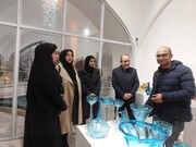 بازدید معاون اقتصادی استاندار از نخستین مرکز تخصصی و خلاق آبگینه قزوین