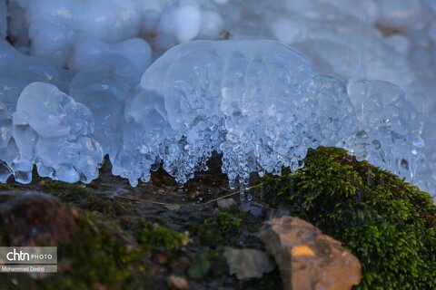 آبشار یخ زده «سردابه» اردبیل