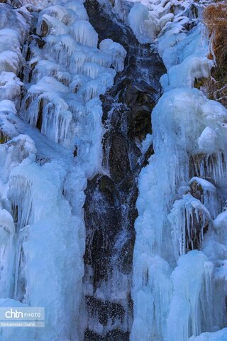 آبشار یخ زده «سردابه» اردبیل