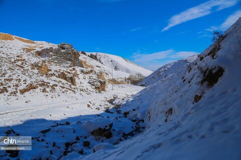 آبشار یخ زده «سردابه» اردبیل