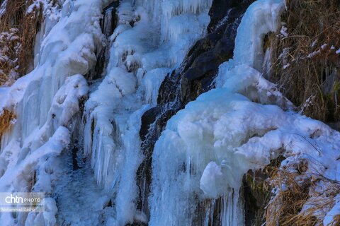 آبشار یخ زده «سردابه» اردبیل