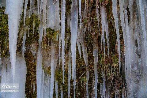 آبشار یخ زده «سردابه» اردبیل