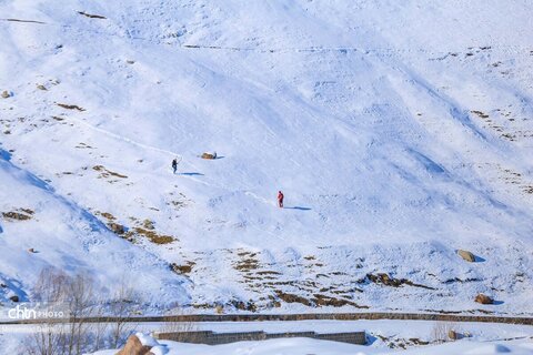 آبشار یخ زده «سردابه» اردبیل