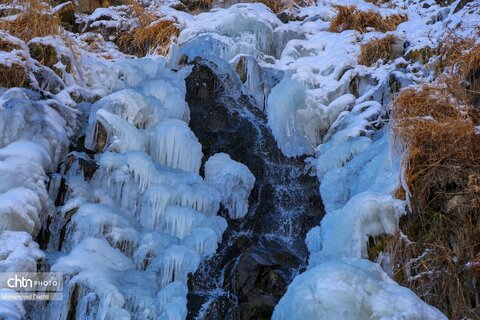 آبشار یخ زده «سردابه» اردبیل