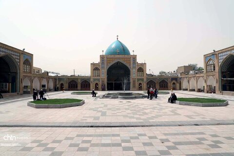 کاشیکاری مسجد و مدرسه تاریخی جامع زنجان