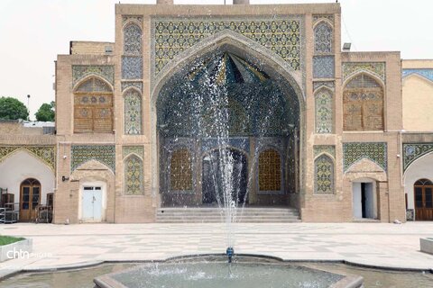 کاشیکاری مسجد و مدرسه تاریخی جامع زنجان