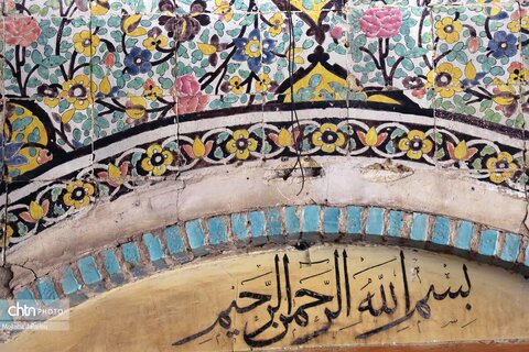 کاشیکاری مسجد و مدرسه تاریخی جامع زنجان