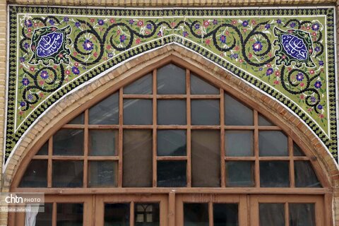 کاشیکاری مسجد و مدرسه تاریخی جامع زنجان