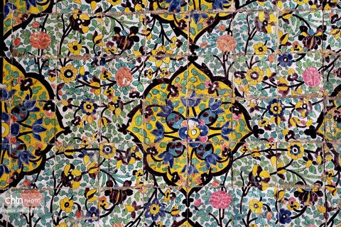 کاشیکاری مسجد و مدرسه تاریخی جامع زنجان