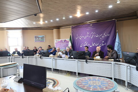 حضور آقای ندایی در آیین تکریم و معارفه مدیرکل میراث‌فرهنگی، گردشگری و صنایع‌دستی چهارمحال و بختیاری