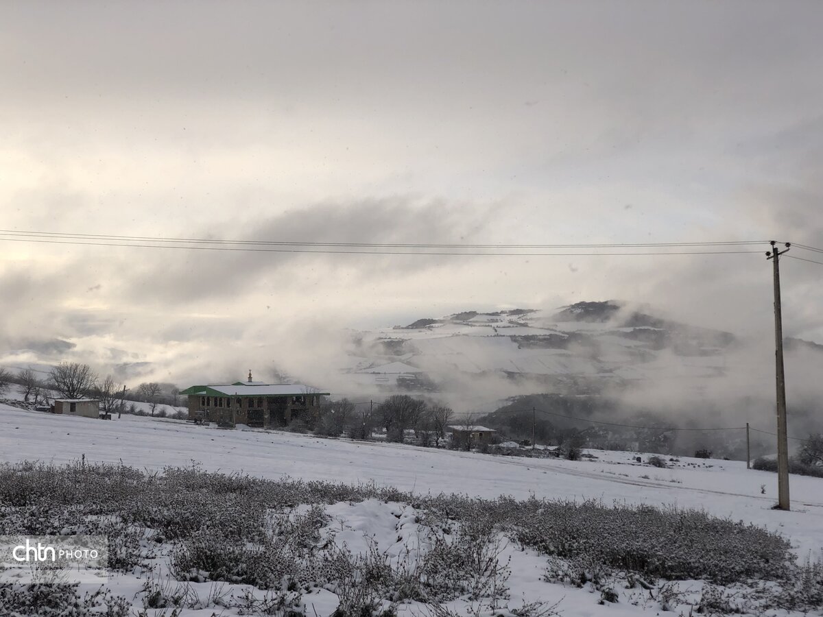 سفیدپوش شدن روستای کیارام