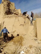آغاز مرمت و بازسازی برج قلعه روستای فیروزآباد ابرکوه