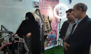 افتتاح کارگاه تولیدی صنایع‌دستی در شهرستان هیرمند به مناسبت دهه فجر