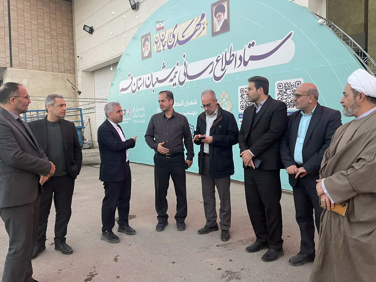 بازدید معاونان استاندار و مدیرکل میراث‌فرهنگی قم از کمیته‌های ستاد تسهیلات زائران قم