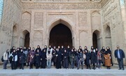 بازدید دانش‌آموزان هنرستان معماری قم از جاذبه‌های تاریخی و گردشگری ورامین