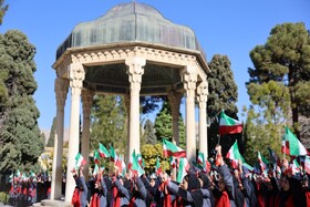 حافظیه، میزبان گروه بزرگ سرود دانش‌آموزان شیرازی